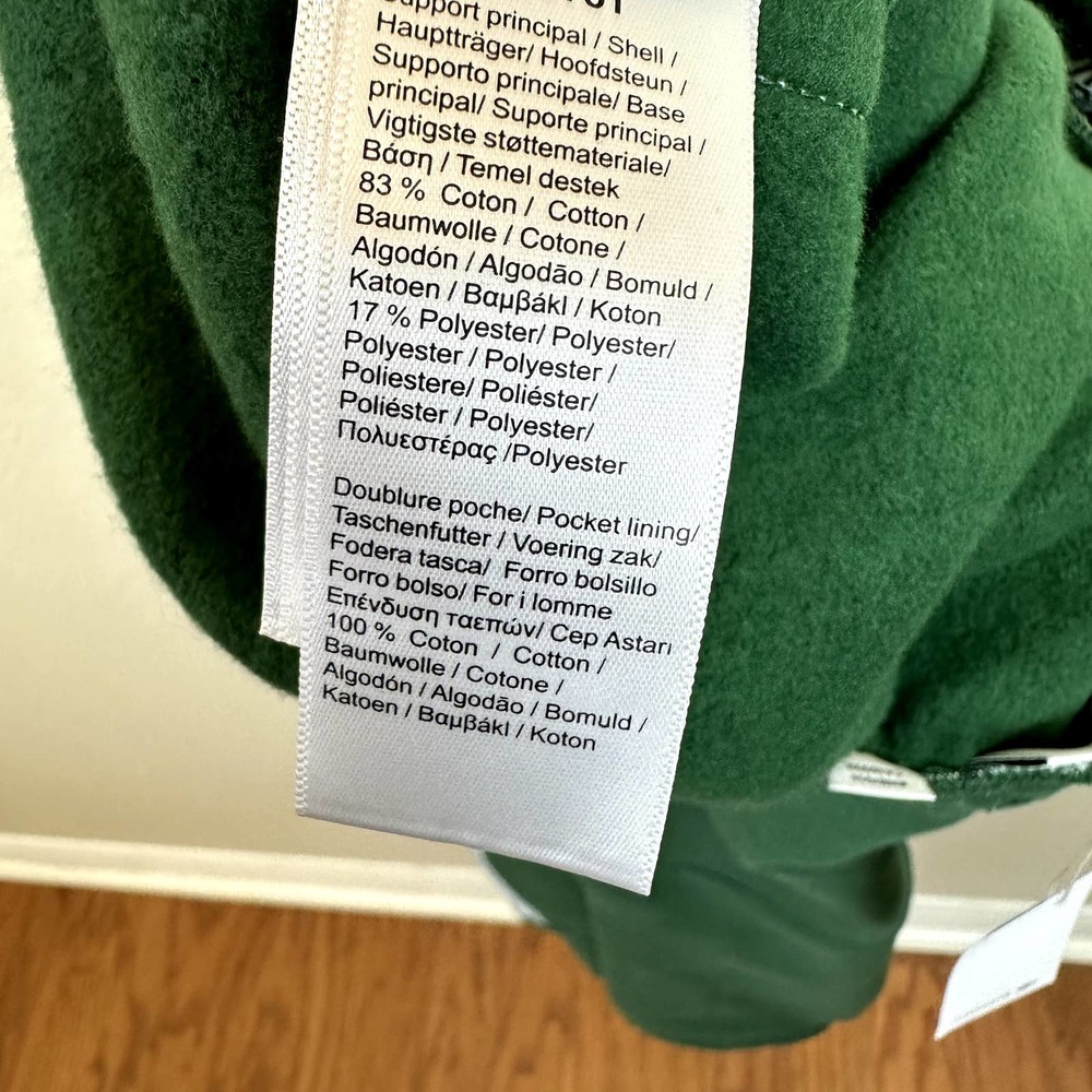 LACOSTE SPORT Tapered Fit Cotton Blend Green Jogger Pants Sweatpants NEW - Picture 6 of 6